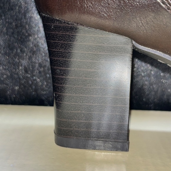 LifeStride Brown Leather Block Heel - Picture 5 of 7